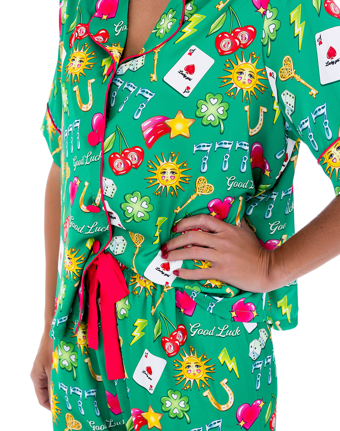 Lucky Silky Pant Set