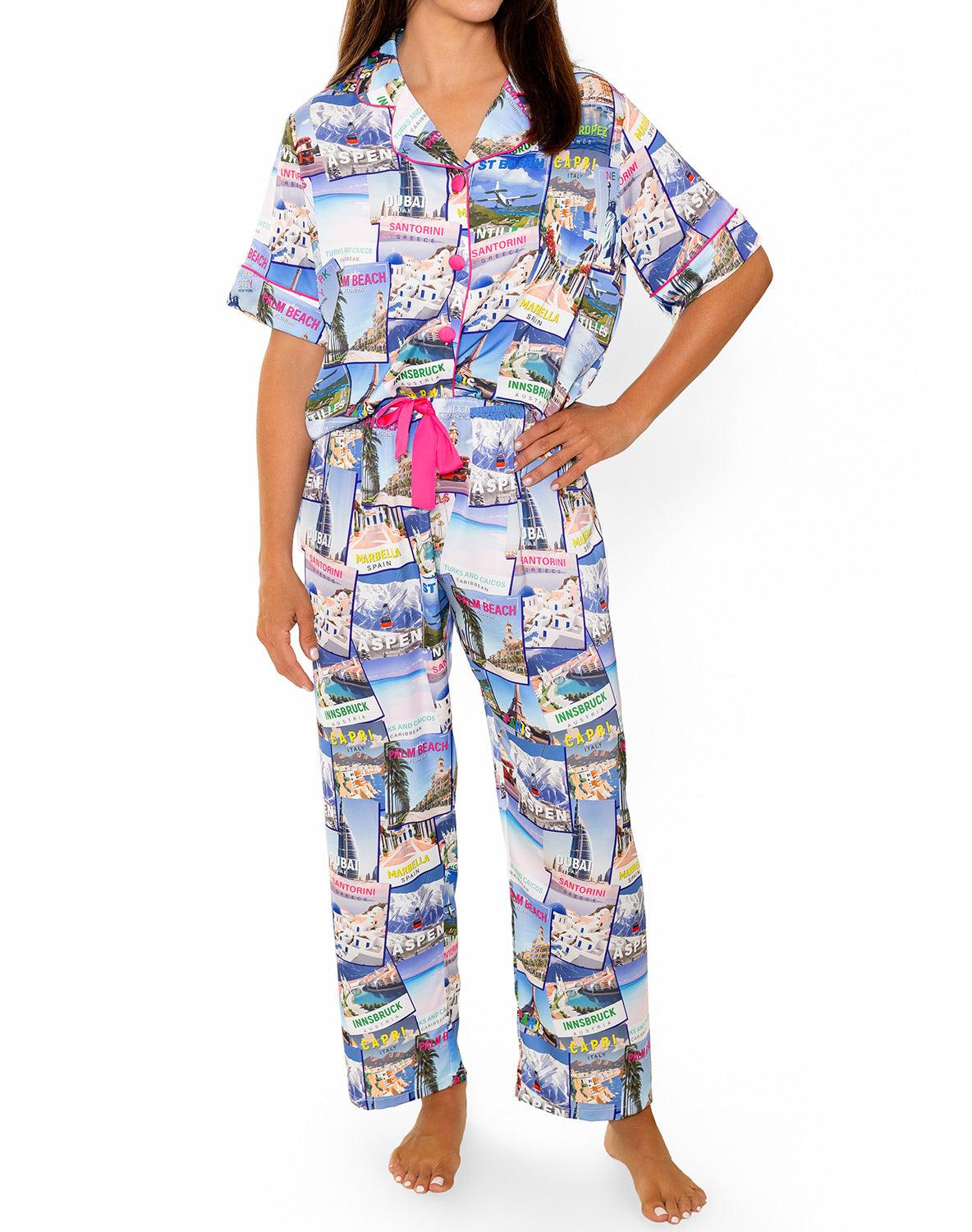 World Traveler Silky Pant Set