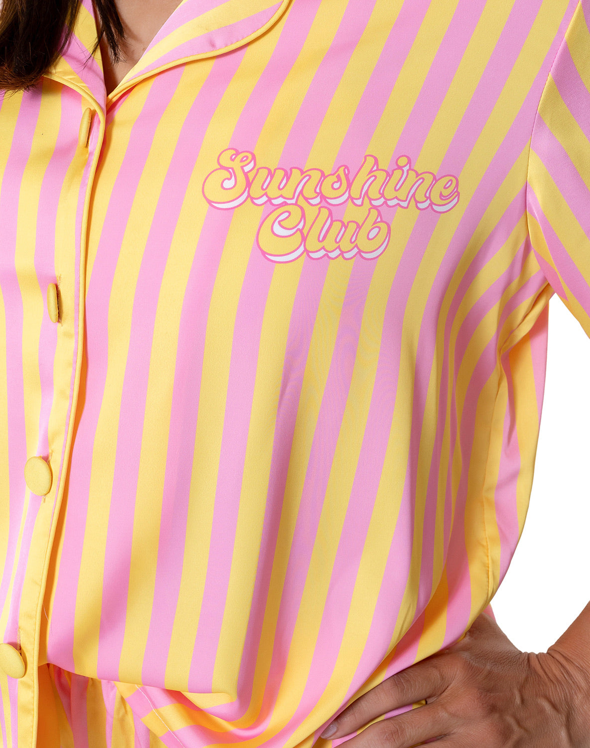 Silky Sunshine Club Short Sleeve Pant Set