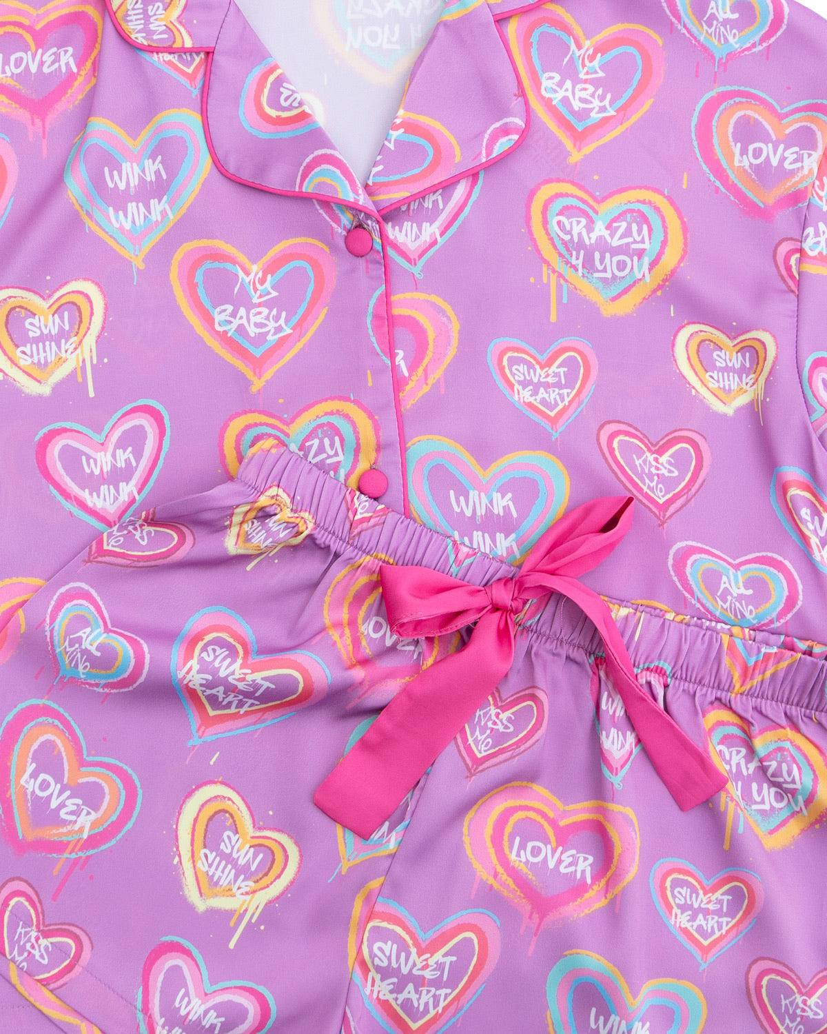 Kids Silky Crazy 4 You Short Sleeve Short Set