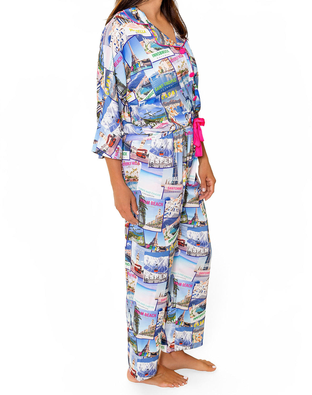 Silky World Traveler3/4 Sleeve Pant Set