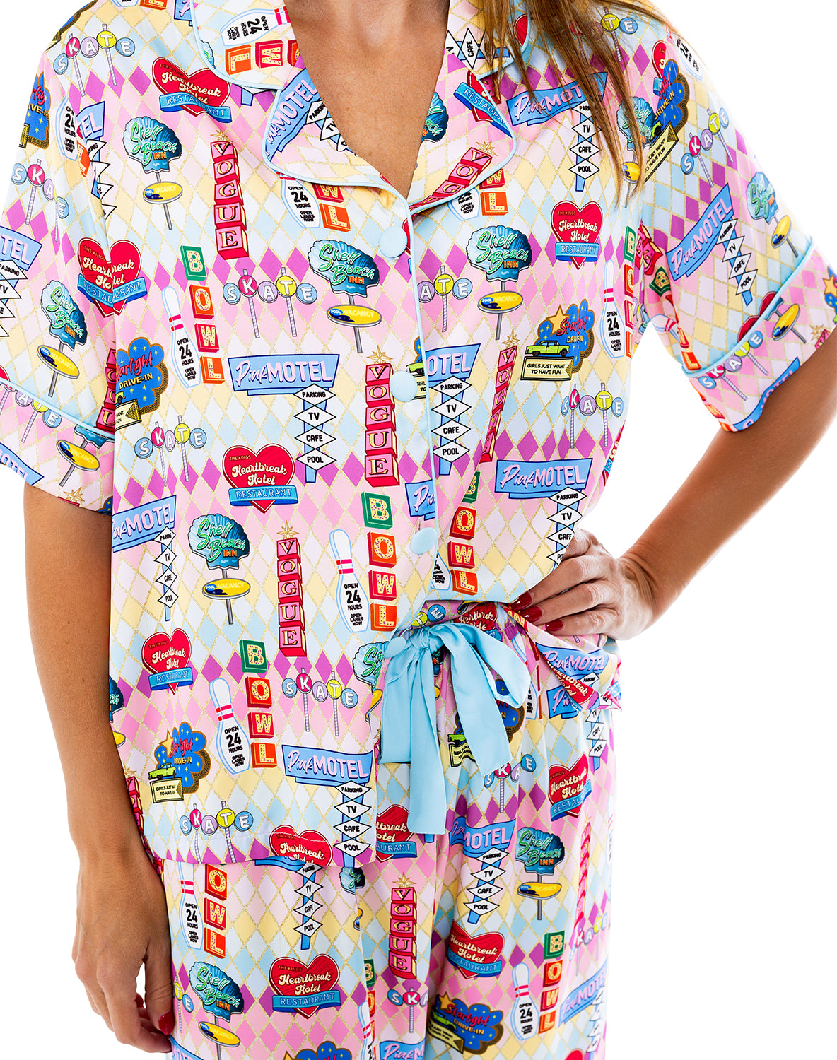 Highway Holiday Silky Pant Set