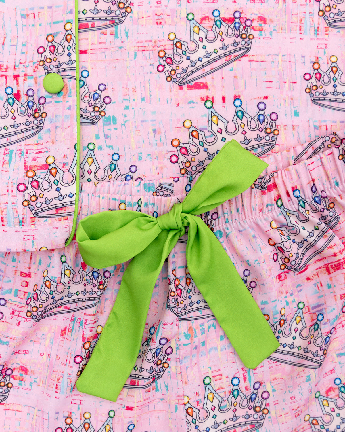 Kids Crown Jewels Silky Short Set