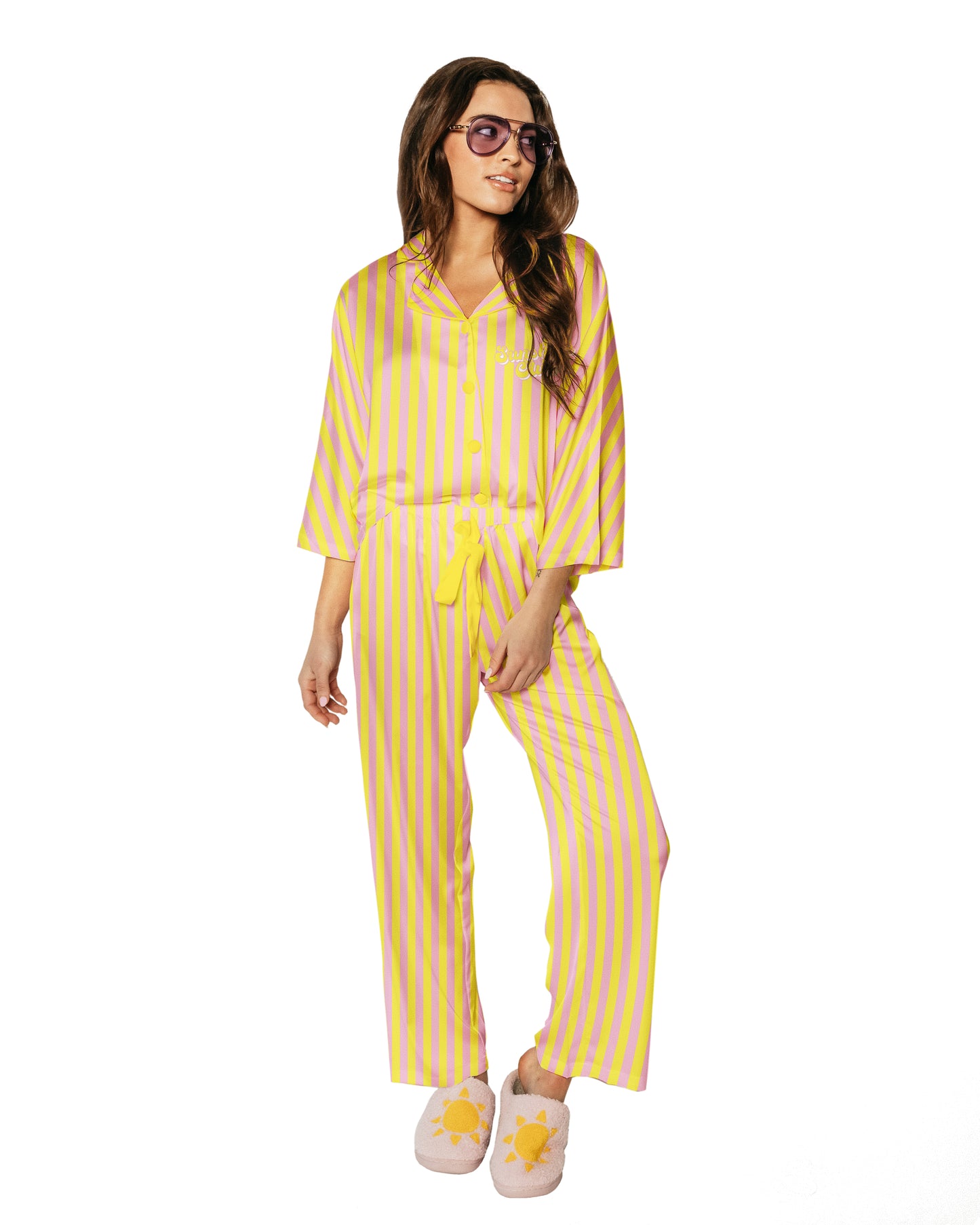 Grace Ann Nader in Silky Sunshine Club (3/4 Sleeve w/ Pants)