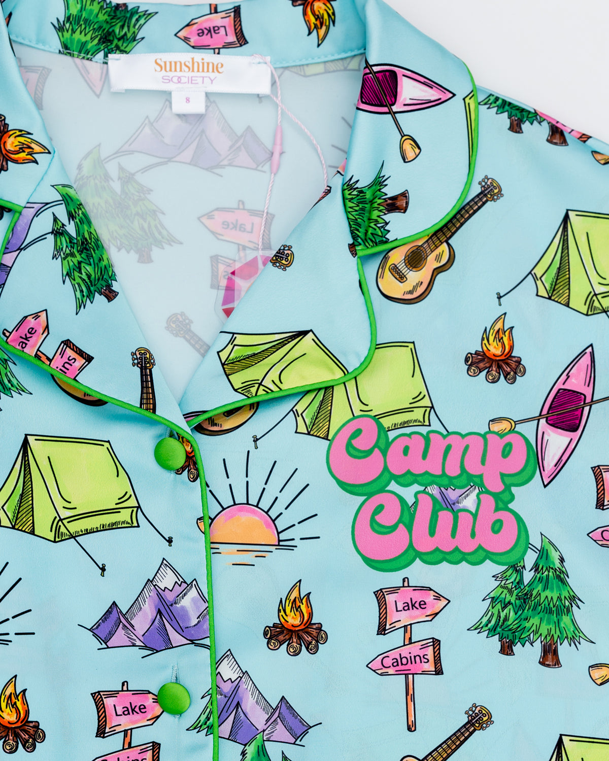 Kids Camp Club Silky Short Set