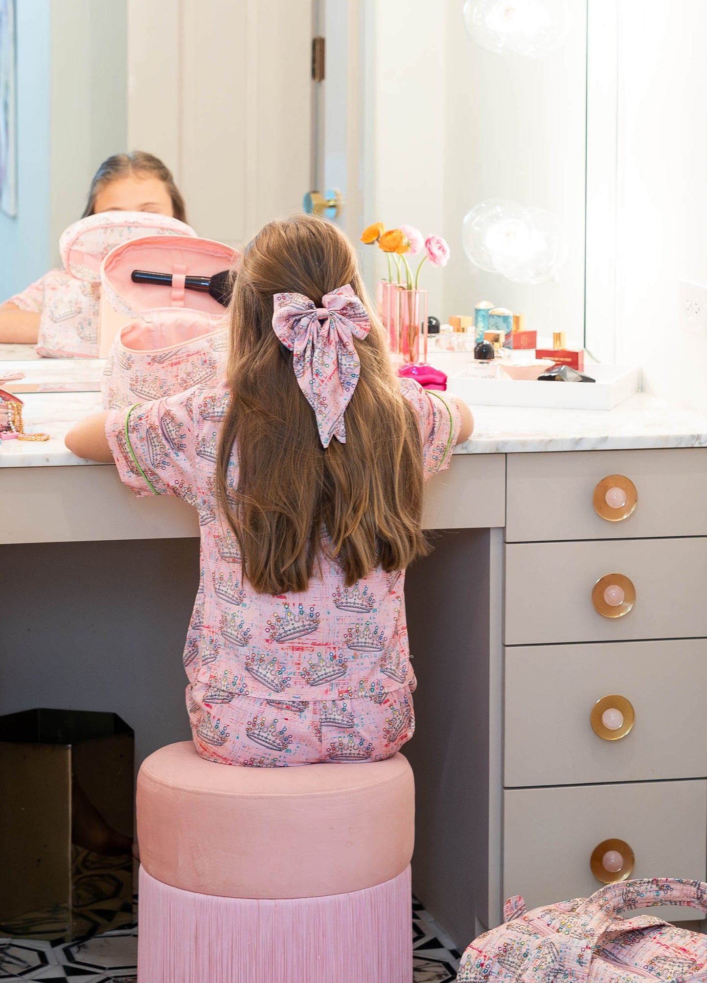 Hair Bow, Crown Jewel