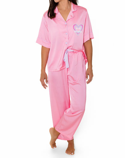 Silky Heartbreaker Short Sleeve Pant Set