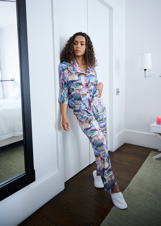 Silky World Traveler3/4 Sleeve Pant Set