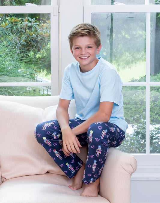 Boys Nutcracker Pant Set, Blue