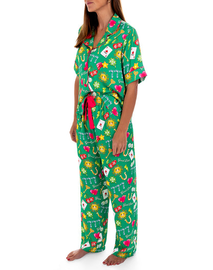 Lucky Silky Pant Set