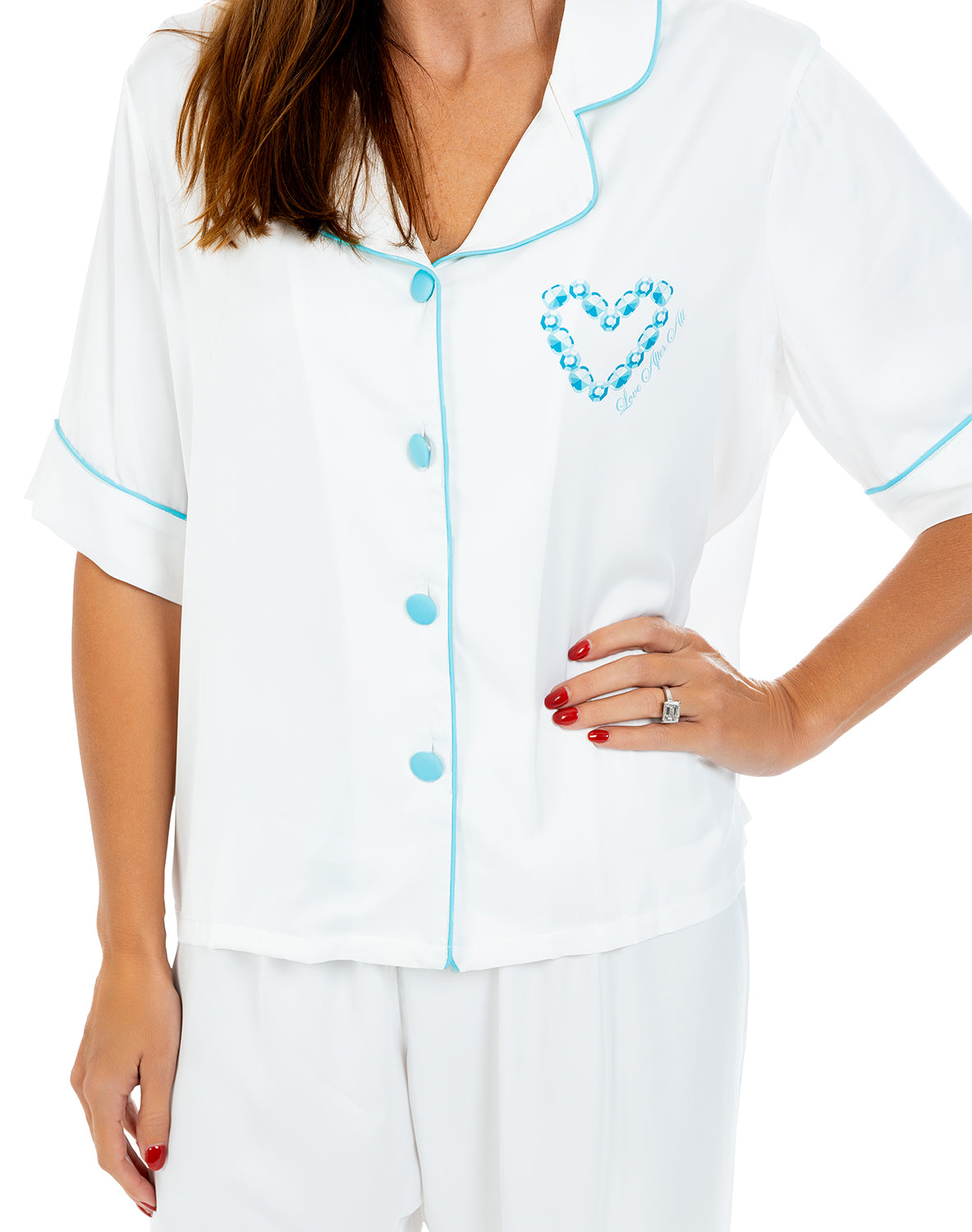 Love After All Silky Pant Set, Bride