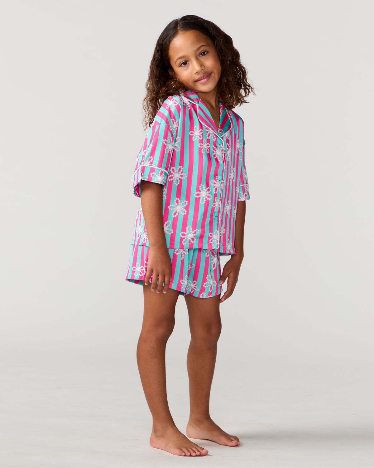 Kids Daisy Silky Short Set