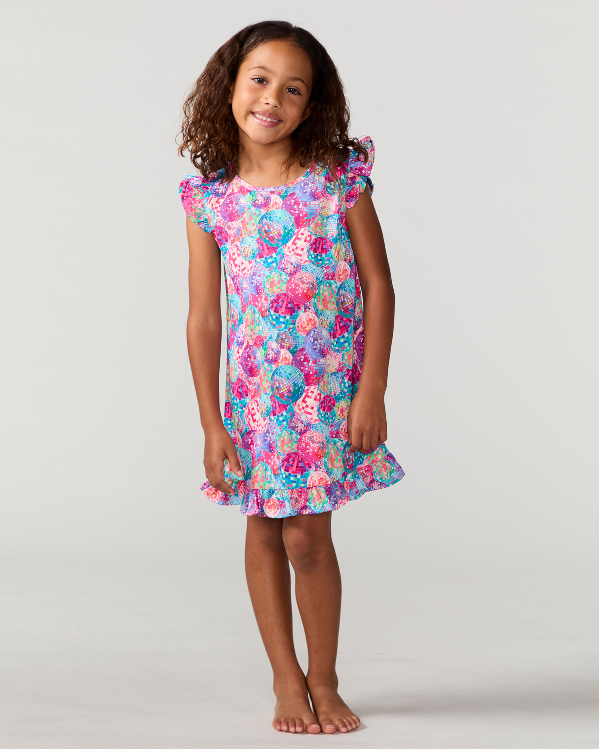 Kids Disco Queen Silky Dress