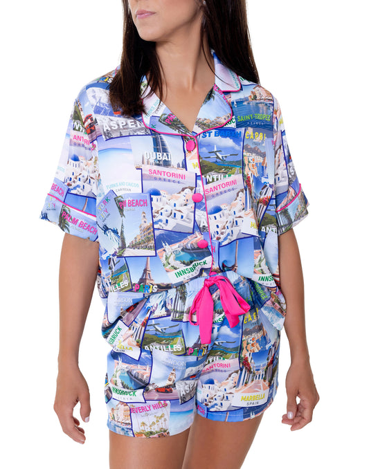 Silky World Traveler Short Sleeve Short Set