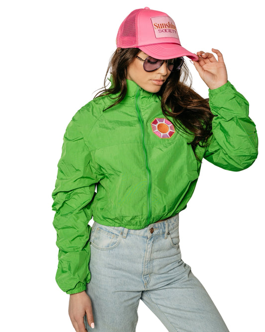 Grace Ann Nader in Sunshine Society Trucker Hat, Pink