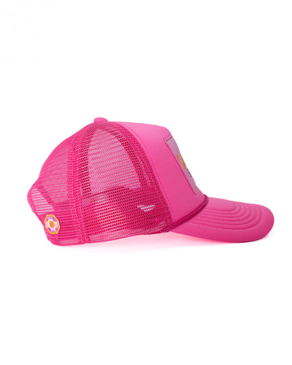 Sunshine Society Trucker Hat, Pink