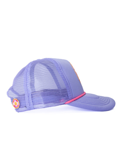 Solitaire Sun Trucker Lavender Hat