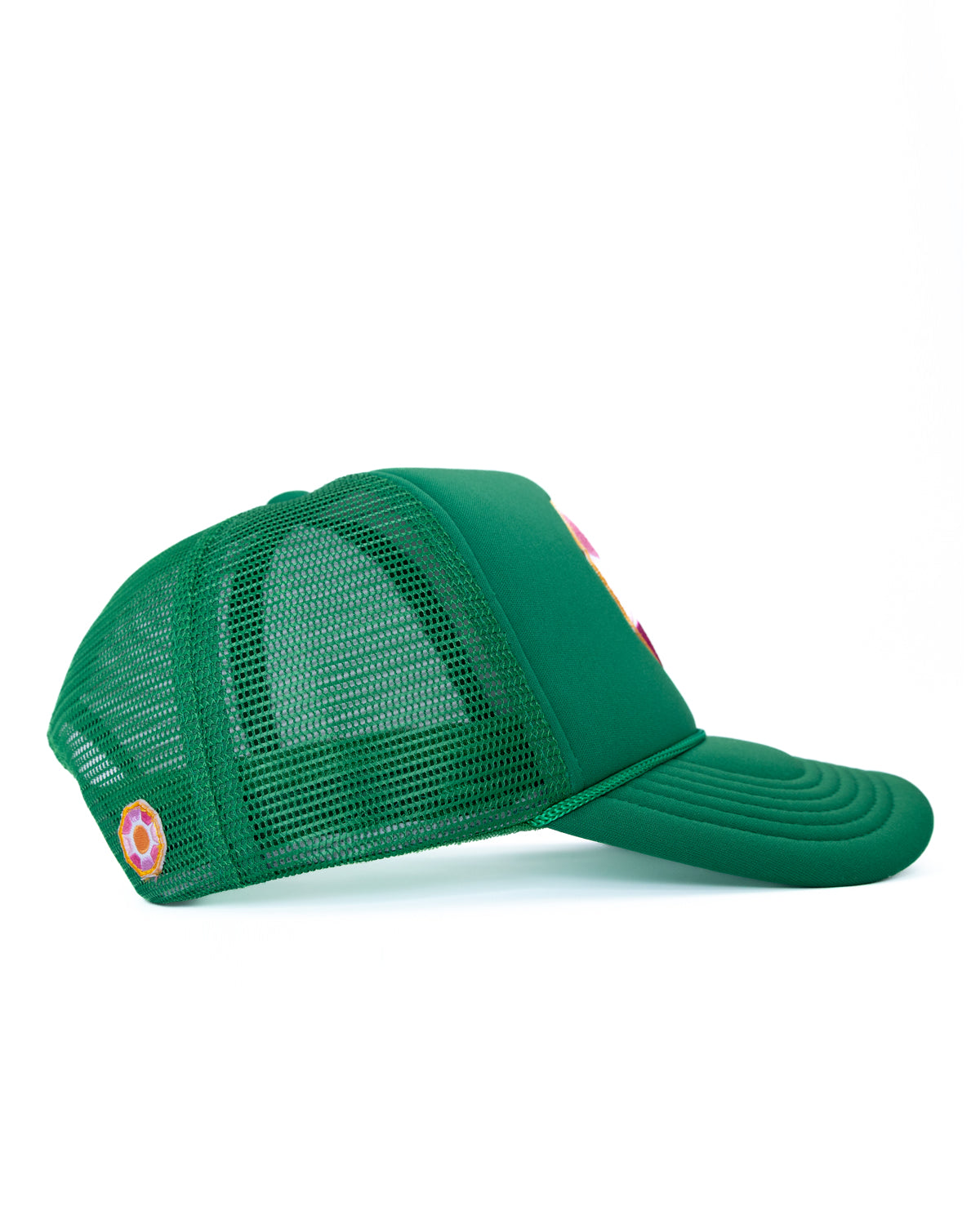 Solitaire Sun Trucker Green Hat