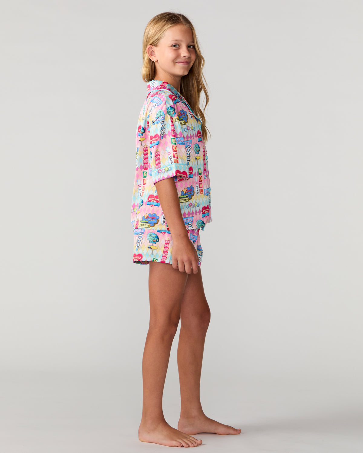 Kids Highway Holiday Silky Short Set