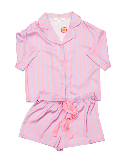 Kids Cotton Candy Silky Short Set