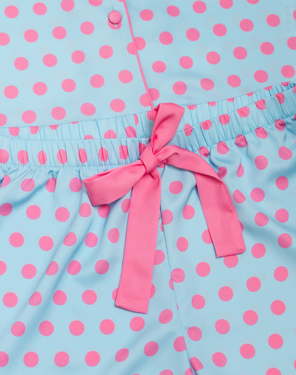 Kids Polka Pop Silky Short Set