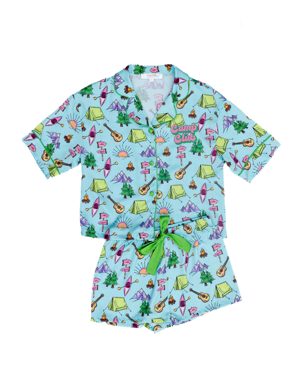 Kids Camp Club Silky Short Set