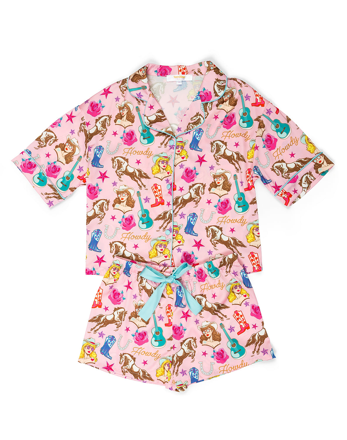 Kids Cowgirl Candy Silky Short Set