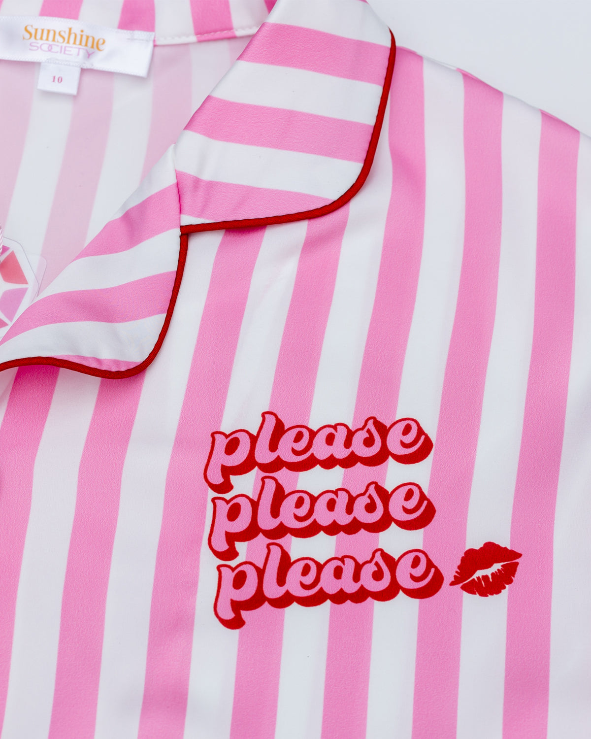 Kids Please Please Please Silky Short Set