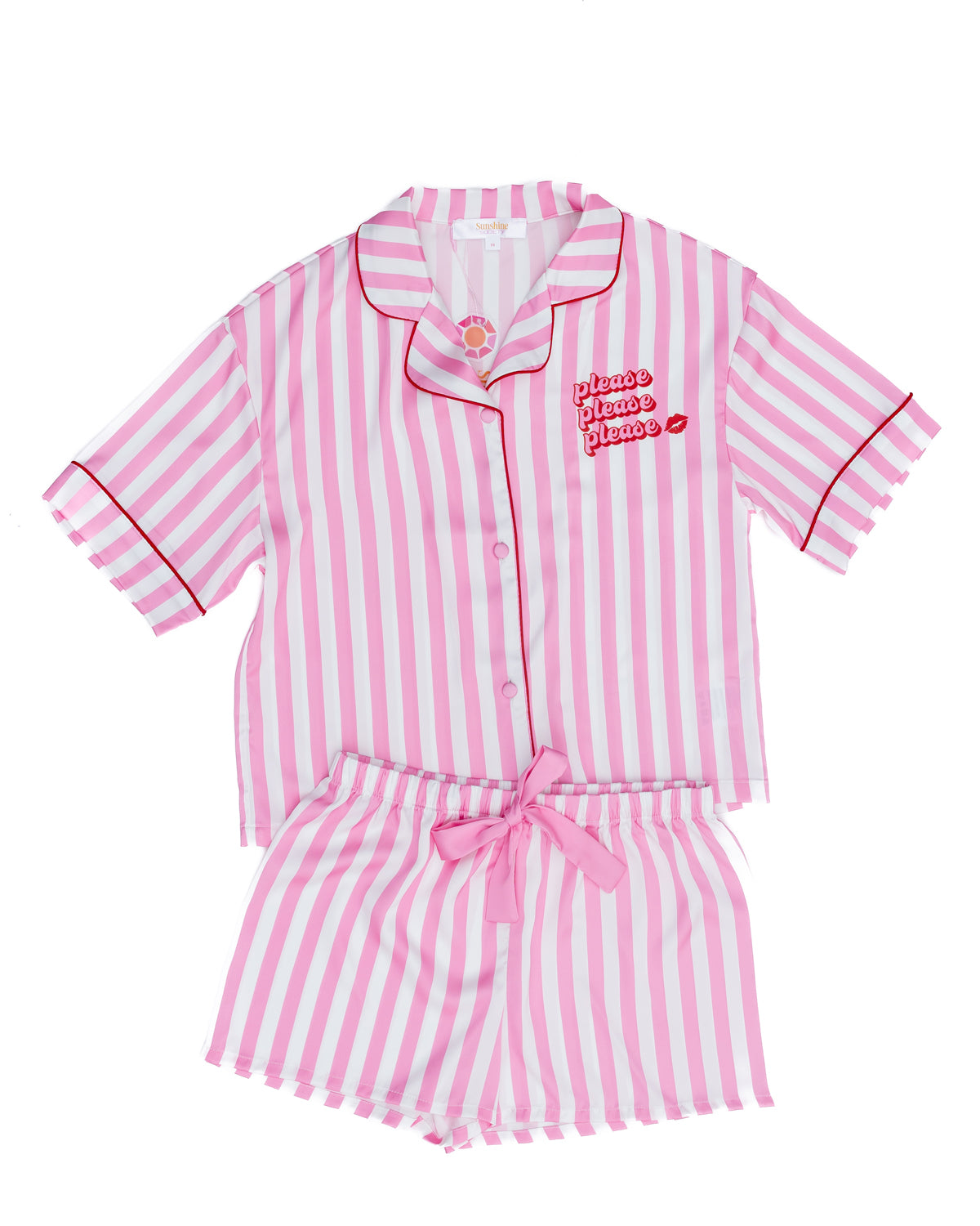 Kids Please Please Please Silky Short Set