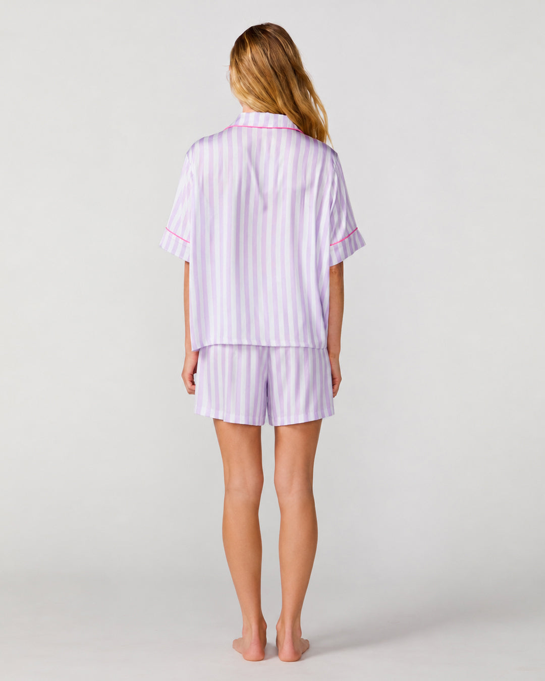Lavender Luxe Silky Short Set