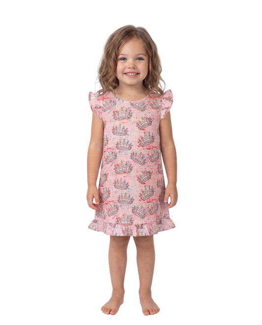 Kids Crown Jewel Silky Dress