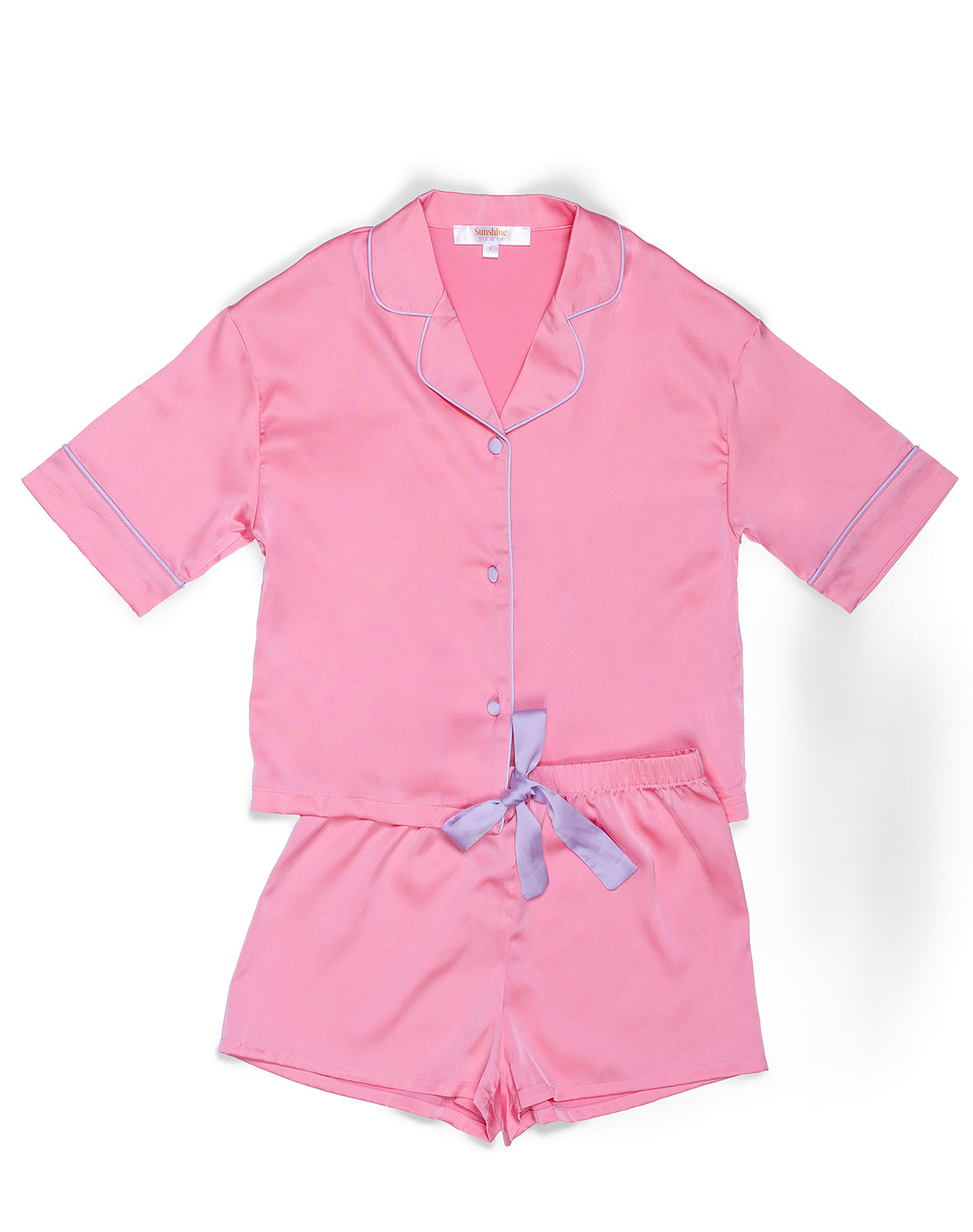 Kids Bubblegum Silky Short Set