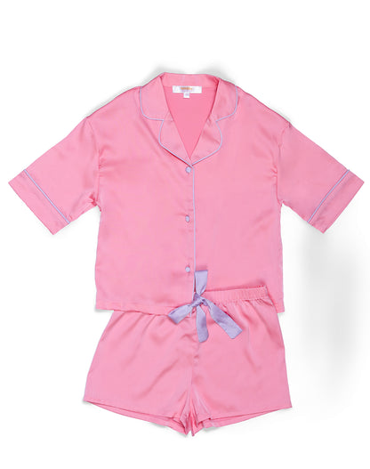 Kids Bubblegum Silky Short Set