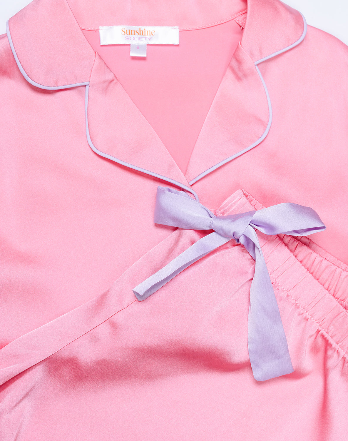 Kids Bubblegum Silky Short Set