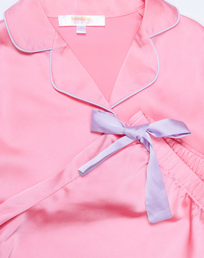 Kids Bubblegum Silky Short Set