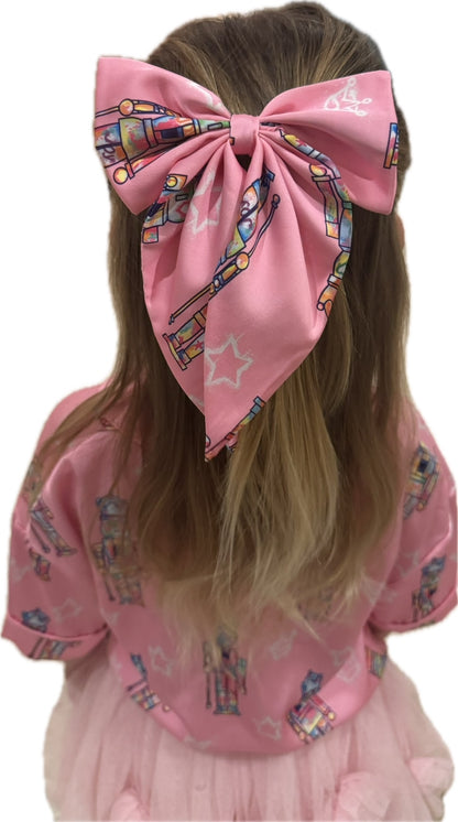 Nutcracker Hair Bow Pink Online