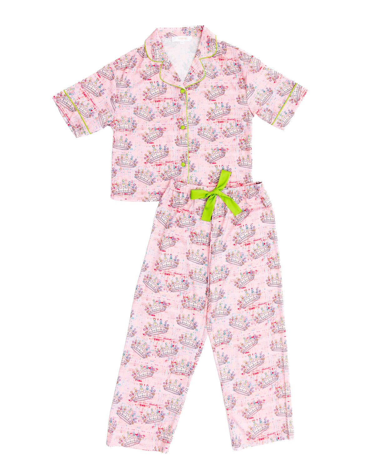 Kids Crown Jewel Silky Pant Set