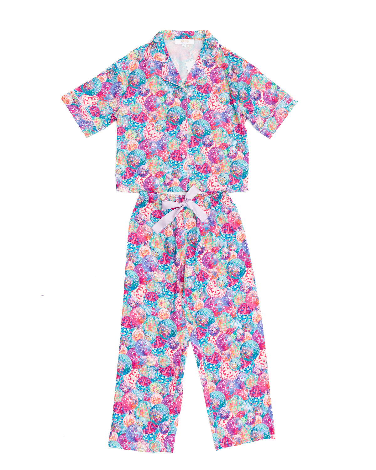Kids Disco Queen Silky Pant Set