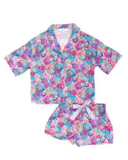 Kids Disco Silky Short Set