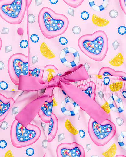Kids Pool Party Silky Short Set