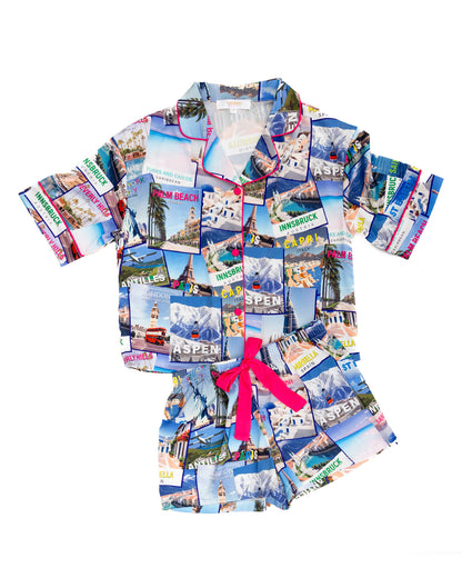 Kids World Traveler Silky Short Set