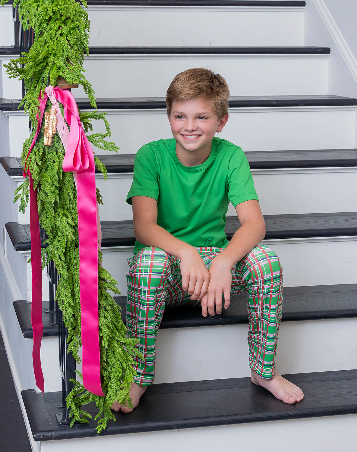 Boys Holiday Plaid Set