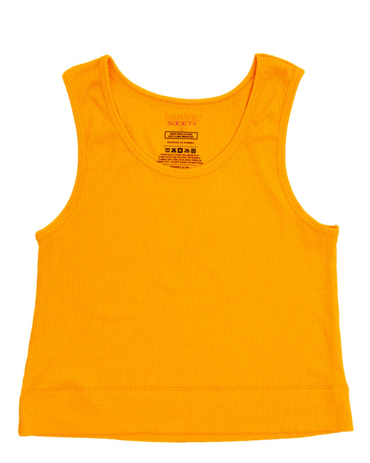 Kids Sunshine Classic Ribbed Tank, Orange