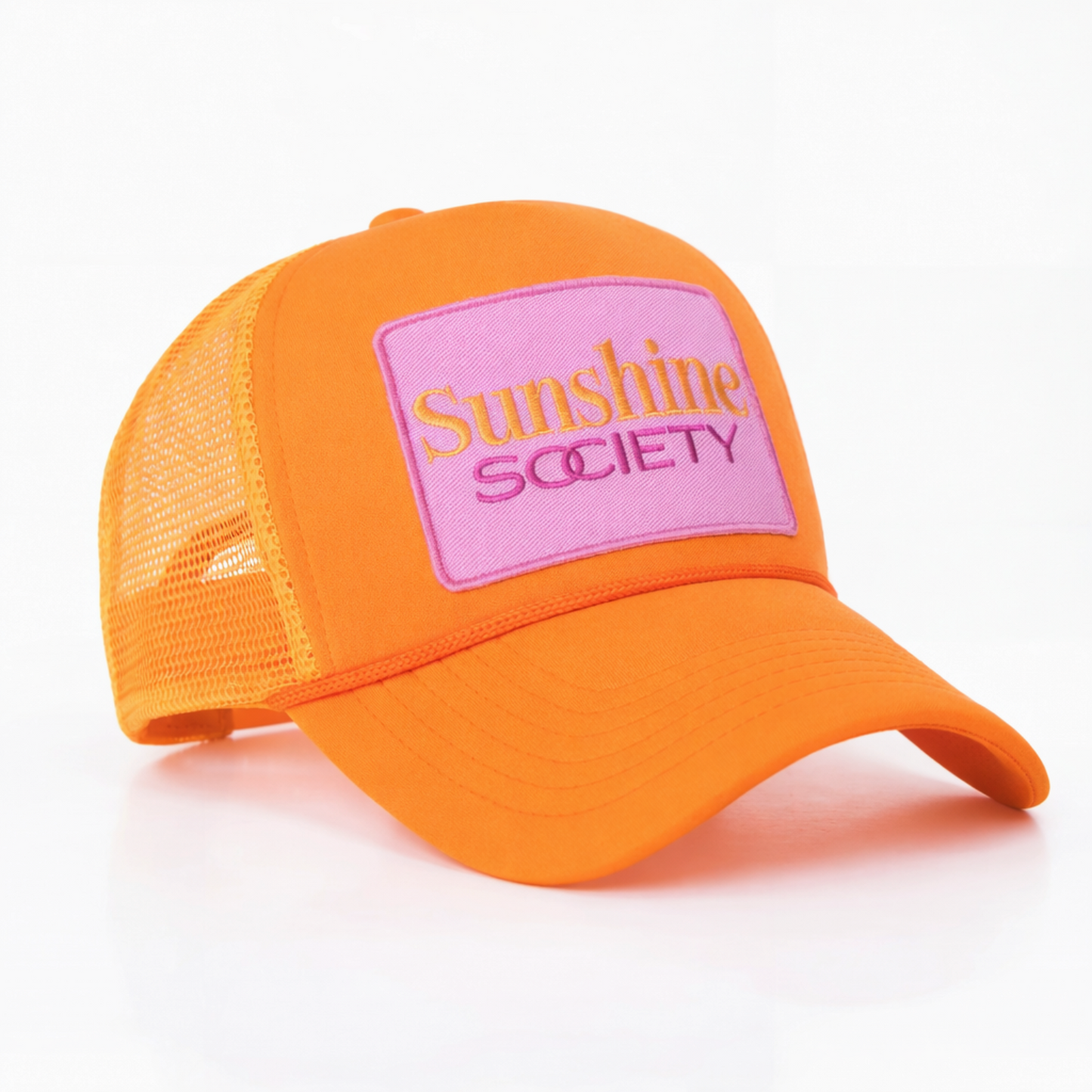 Sunshine Society Trucker Hat, Orange
