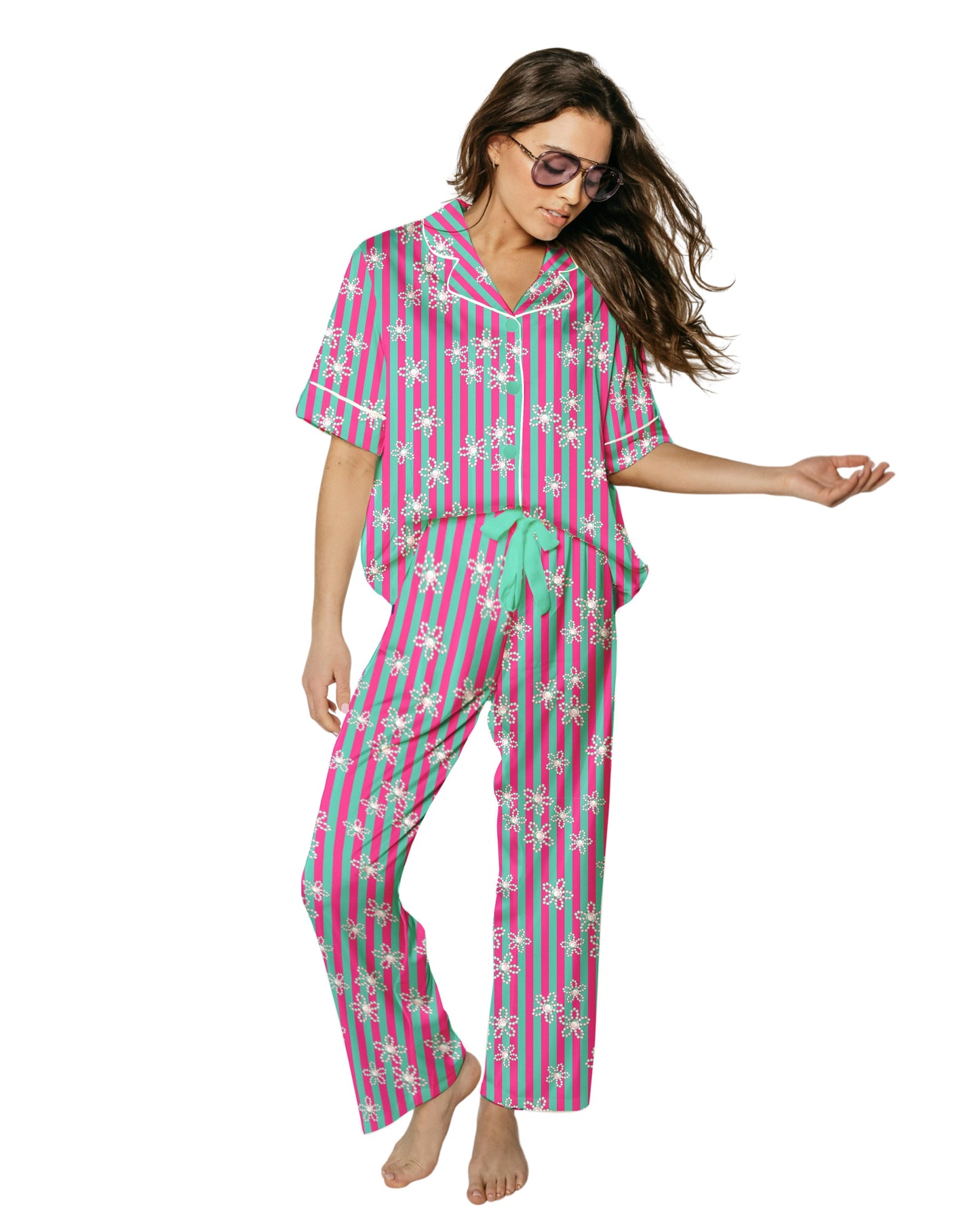 Daisy Silky Pant Set