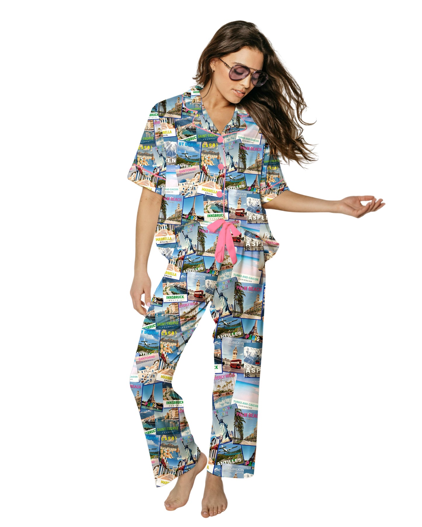 Silky World Traveler Short Sleeve Pant Set