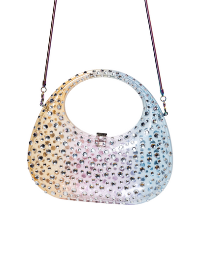 Stylish Ombre Rainbow Gem Purse 