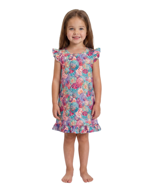 Kids Silky Disco Queen Silky Dress
