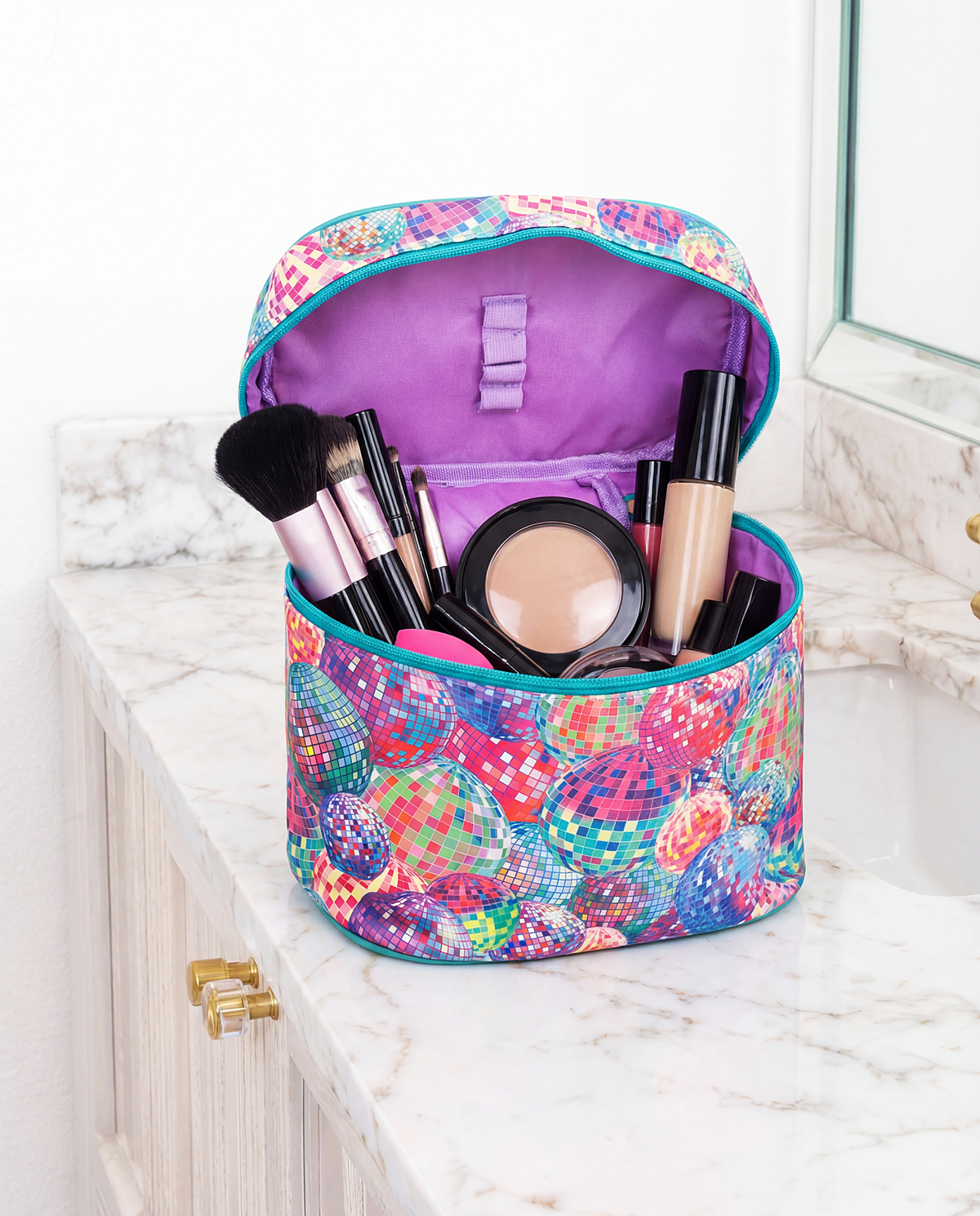 Toiletry Bag, Disco Queen