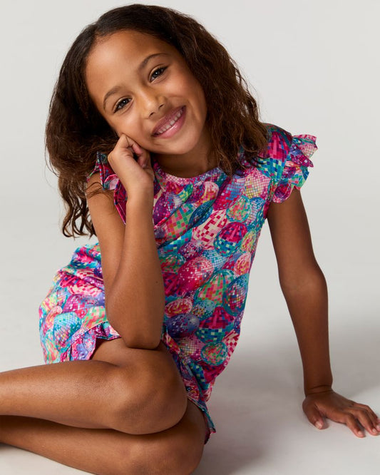 Kids Disco Queen Silky Dress